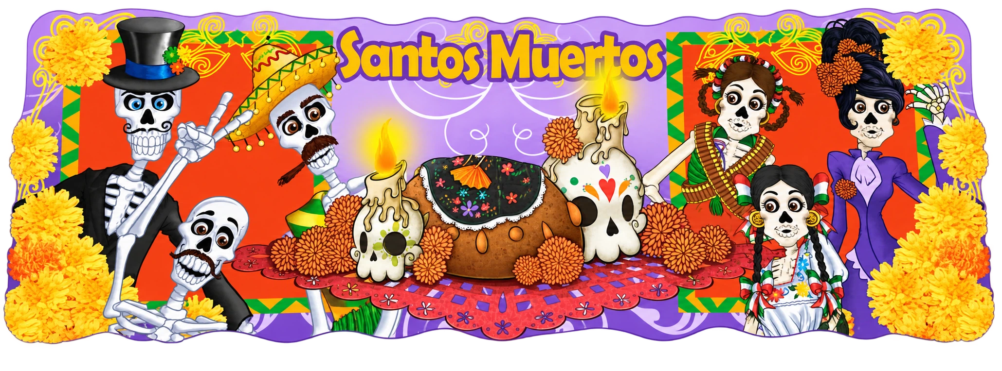 Letreros de Cartón Día de Muertos
