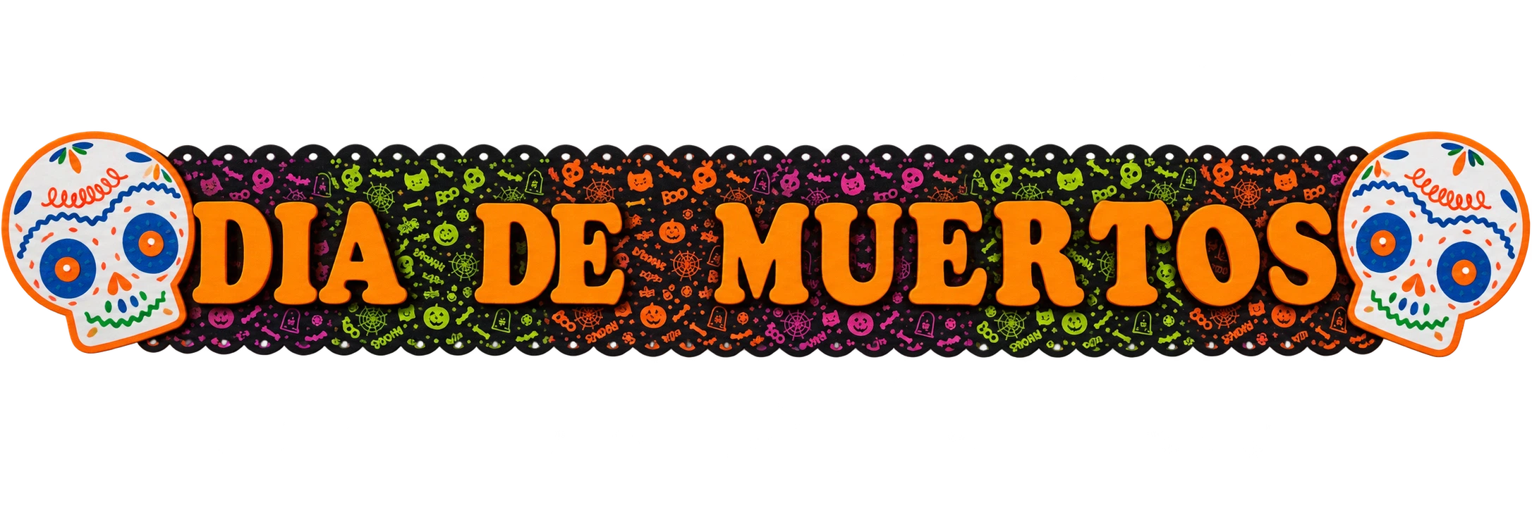 Letrero de Foamy Día de Muertos