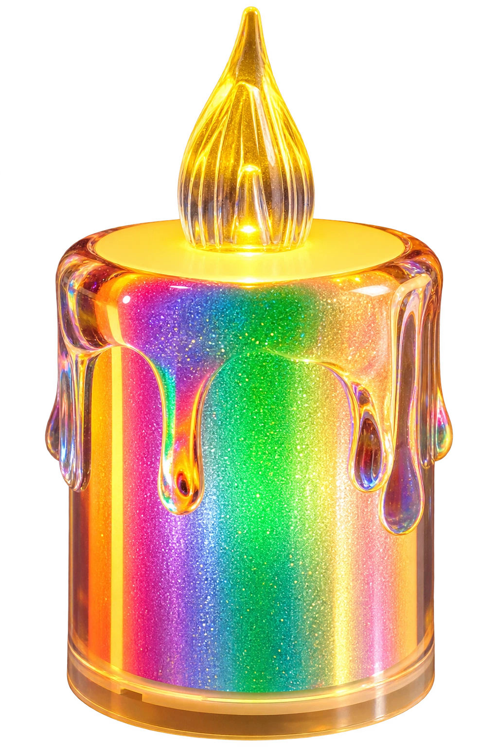 Vela Led Transparente